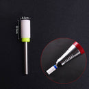 Nail Ceramic Cylindrical Electric Power Grinding Head, Size: 40.5*6.5mm(Black)