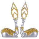 Creative European Style Sika Deer Resin Ornaments Gift Home Decor, Size:28.5*14*7cm(Gold)