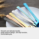 5 PCS Creative Stainless Steel Guitar Shape Coffee Spoon Mixing Spoon(Blue)