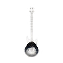 5 PCS Creative Stainless Steel Guitar Shape Coffee Spoon Mixing Spoon(Silver)
