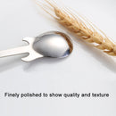 5 PCS Creative Stainless Steel Guitar Shape Coffee Spoon Mixing Spoon(Silver)