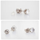 4 PCS Fashion LED Earrings Glowing Light Up Diamond Earring Stud(Green)