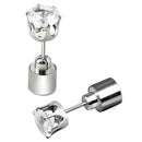 4 PCS Fashion LED Earrings Glowing Light Up Diamond Earring Stud(Yellow)