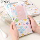 2 PCS 3 inch DIY Creativity Insert Type Four Leaf Clover Pattern Mini Exquisite Photo Album