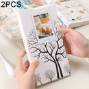 2 PCS 3 inch DIY Creativity Insert Type Many Trees Dry Pattern Mini Exquisite Photo Album