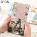 2 PCS 3 inch DIY Creativity Insert Type Iron Tower Pattern Mini Exquisite Photo Album