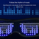 Night Club Bar Disco LED Light-emitting USB Charging Shutter APP Bluetooth Glasses (Red)