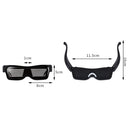Night Club Bar Disco LED Light-emitting USB Charging Shutter APP Bluetooth Glasses (White)