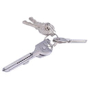 SWISS+TECH Stainless Steel 6 in 1 Multi-function Outdoor Key Chain, Foldable Mini Tools Key Ring