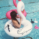 Swan Shaped Inflatable Floating Swimming Safety Pool Ring, Inflated Size: 120cm (White)