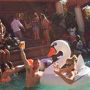 Swan Shaped Inflatable Floating Swimming Safety Pool Ring, Inflated Size: 120cm (White)