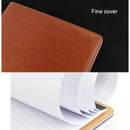 Office Supplies Business Style Leather Document Folder with 30-pages A4 Note Pad & Calculator(Brown)