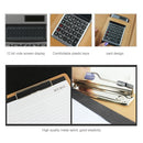 Office Supplies Business Style Leather Document Folder with 30-pages A4 Note Pad & Calculator(Brown)