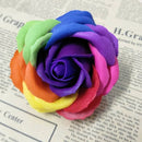 5 PCS Rose Shaped Colorful Soap Flowers, Random Color Delivery