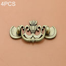 4 PCS Bronze Zinc Alloy Wardrobe Medicine Cabinet Furniture Drawer Handle, Size: Large-46g(Light Brown)