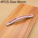 4 PCS Crystal Color Diamond Modern Wardrobe Door Cabinet Wine Cabinet Fashion Drawer Handle, Hole Distance: 96mm(Red)
