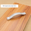 4 PCS Crystal Color Diamond Modern Wardrobe Door Cabinet Wine Cabinet Fashion Drawer Handle, Hole Distance: 160mm(Silver)