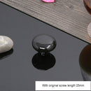 10 PCS 32mm Modern Literary Color Glazed Ceramic Cabinet Drawer Handle(Black)