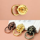 4 PCS Classical Single Hole Lion Head Wardrobe Medicine Cabinet Handle