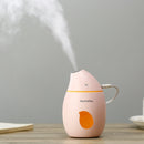 2W Creative Portable Mango Shape Mute Desktop Air Humidifier with LED Light, Capacity: 160ml, DC 5V(Pink)