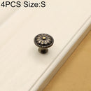 4 PCS 25mm 2808 Green Bronze Cabinet Wardrobe Door Drawer Vintage Zinc Alloy Solid Single Hole Handle