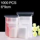 1000 PCS 6cm x 9cm PE Self Sealing Clear Zip Lock Packaging Bag, Custom Printing and Size are welcome