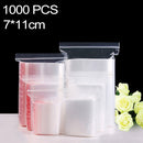1000 PCS 7cm x 11cm PE Self Sealing Clear Zip Lock Packaging Bag, Custom Printing and Size are welcome