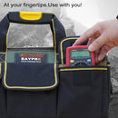 Multi-function Oxford Cloth Cloth Bottom Electrician Belt Pouch Maintenance Tools Handbag Shoulder Bag Convenient Tool Bag, Size : 13 inch