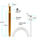 3 in 1 USB Ear Scope Inspection HD 1.0MP Camera Visual Ear Spoon for OTG Android Phones & PC & MacBook, 1.5m Length Cable