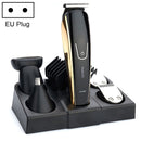 5 in 1 Multi-functional Oil Head Cutting USB Charging Electric Hair Cutter Electric Hair Clippers Set, EU Plug