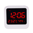 Desk Table Digital Backlight LED Alarm Clock with Time & Date & Temperature & Humidity Display