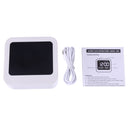 Desk Table Digital Backlight LED Alarm Clock with Time & Date & Temperature & Humidity Display