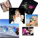 EDM Concert Party Pub Kaleidoscope Effect Dual Side Pebble Adult Glasses(Transparent)
