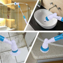 Multi-function Tub and Tile Scrubber Cordless Power Spin Scrubber Power Cleaning Brush Set for Bathroom Floor Wall, EU Plug