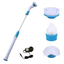 Multi-function Tub and Tile Scrubber Cordless Power Spin Scrubber Power Cleaning Brush Set for Bathroom Floor Wall, EU Plug