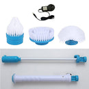 Multi-function Tub and Tile Scrubber Cordless Power Spin Scrubber Power Cleaning Brush Set for Bathroom Floor Wall, EU Plug
