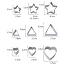 24 PCS / Set Stainless Steel DIY Cookie Biscuits Molds Geometry Baking Tools (Hexagon)