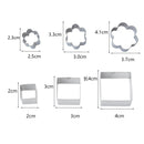 24 PCS / Set Stainless Steel DIY Cookie Biscuits Molds Geometry Baking Tools (Hexagon)