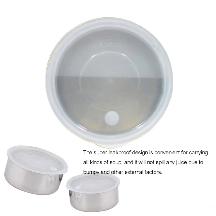 1.2L 2-layer 250W Multi-function Stainless Steel Inner Insulated Cooking and Heating Lunch Boxes, Size: 17*22.6cm(Grey)