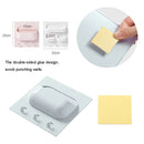 2 PCS Multi-function Kitchen Bathroom Traceless Strong Paste Plastic Shelves, Random Color and Style Delivery