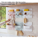 2 PCS Multi-function Kitchen Bathroom Traceless Strong Paste Plastic Shelves, Random Color and Style Delivery