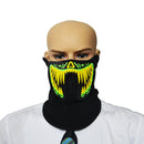 FG-MA-01 Halloween Mask Voice Control LED Cold Light Terror Cosplay Mask