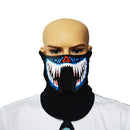 FG-MA-02 Halloween Mask Voice Control LED Cold Light Terror Cosplay Mask