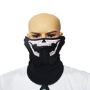 FG-MA-018 Halloween Mask Voice Control LED Cold Light Terror Cosplay Mask