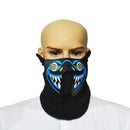 FG-MA-027 Halloween Mask Voice Control LED Cold Light Terror Cosplay Mask