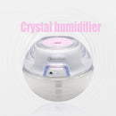 Sunshine XJ-03 2W Portable Crystal Ultrasonic Air Humidifier with LED Night Light, Water Tank Capacity: 120ml, DC 5V(Pink)