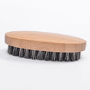 5 PCS Men Beard Care Brush Hardwood Handle Wild Boar Bristle Comb