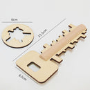 Removable Wooden Puzzle Education Toys for Children Intelligence Toy Lock Unlock Key