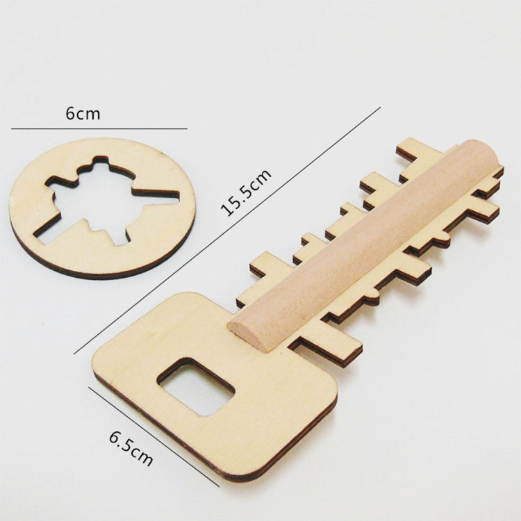 Removable Wooden Puzzle Education Toys for Children Intelligence Toy Lock Unlock Key