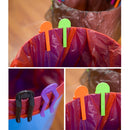 100 PCS Universal Trash Bag Fixed Clip Waste Basket Rubbish Bin Garbage Can Clamp Rubbish Clip Non-slip Garbage Bag Clip, Random Color Delivery